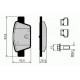 ARKA FREN BALATASI FIAT STILO 02> LINEA 07> BRAVO II 07>14 ALFA ROMEO MİTO 08> MULTIPLA 99>