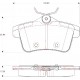 ARKA FREN BALATASI PEUGEOT P3008 09>16 P5008 09>17 P508 10>18 P308 GTI-RZC 10>14 CITROEN C4 09>16 DS4-DS5 11>15