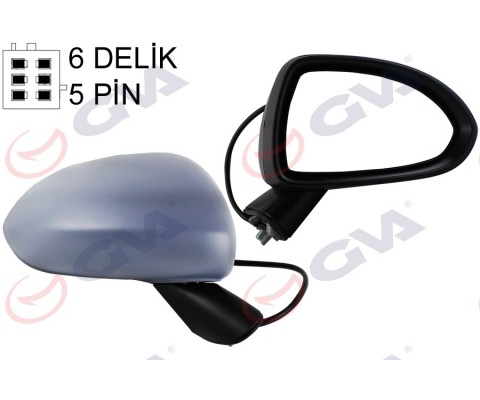 DIŞ DİKİZ AYNASI SAĞ CORSA D 06 ELEKTRİKLİ ISITMALI ASTARLI KONVEKS 5 FİŞ VM-964EHPR 13187618