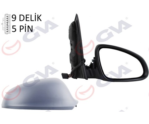 DIŞ DİKİZ AYNASI SAĞ ASTRA J 09 ELEKTRİKLİ ISITMALI ASTARLI KONVEKS