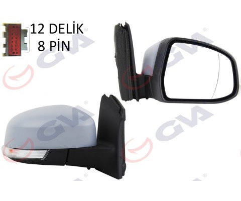 DIŞ DİKİZ AYNASI SAĞ FOCUS III 11 17 ELEKTRİKLİ ISITMALI SİNYALLİ SENSÖRLÜ ASTARLI ASFERİK VM-6322EHPSAR