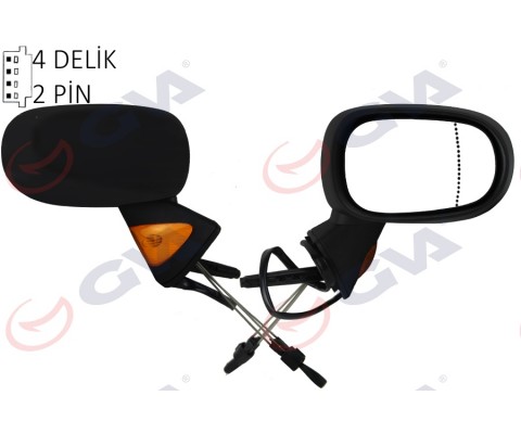 DIŞ DİKİZ AYNASI SAĞ MODUS 04 MEKANİK SİNYALLİ SENSÖRLÜ KONVEKS VM-120SR