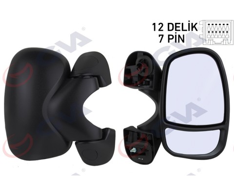 DIŞ DİKİZ AYNASI SAĞ TRAFIC-VİVARO 01 ELEKTRİKLİ ISITMALI SENSÖRLÜ KONVEKS 7 FİŞ VM-967EHSR