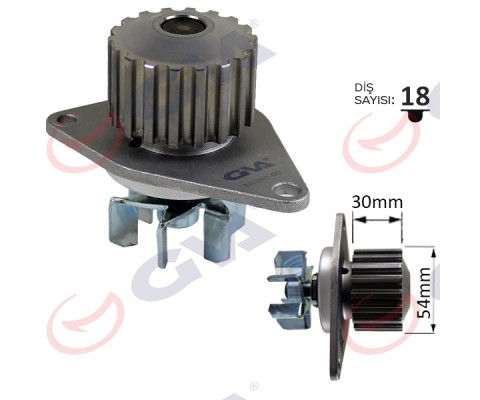 DEVIRDAIM SU POMPASI PEUGEOT P206-P207-P307 CITROEN C2-C3-C4 1.4 16V KFU-ET3J4 18DIS