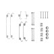 ARKA FREN KAMPANA BALATA MONTAJ YAY TAKIMI CORSA F-P208-P301-C-ELYSEE-C2-C3-C4-DS3