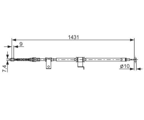 EL FREN TELİ ARKA SOL CAPTIVA-ANTARA 06 > 1431mm/1254mm