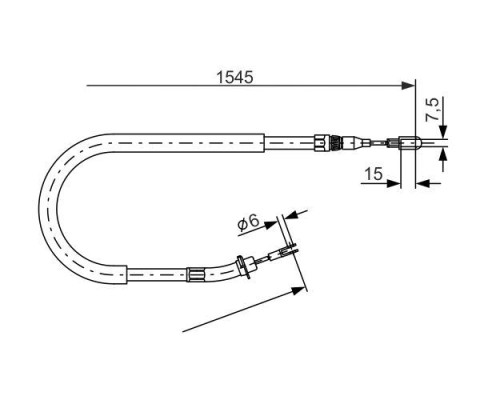 FREN HALATI ARKA MERCEDES SPRINTER B901>B904 96>06 1545mm/1360mm