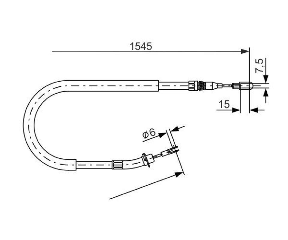 FREN HALATI ARKA MERCEDES SPRINTER B901>B904 96>06 1545mm/1360mm