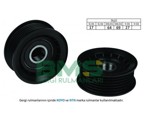 KAYIS GERGI RULMANI MERCEDES W202 W203 CL203 C209 C219 W210 W211 W163 W463 W220 W221 KANALLI