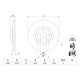 FREN DISKI ARKA MERCEDES W205 S205 C205 A205 C257 W213 C238