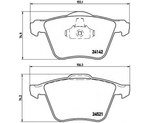 ÖN BALATA MONDEO IV 2.5 07 SMAX 2.0-2.2 TDCI 07 GALAXY 2.2 TDCI 08 2.0 SCTI 10 VOLVO S80