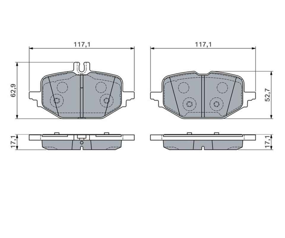 FREN BALATASI ARKA MERCEDES W206 S206 C236 A236 W214 S214 C236 A236