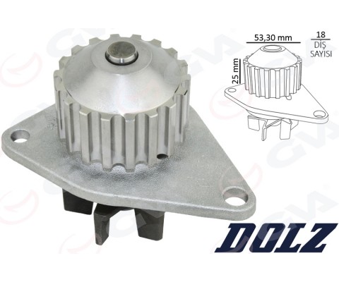 DEVIRDAIM SU POMPASI P106-P206-P207-P307-BIPPER-NEMO-PARTNER-BERLINGO-C2-C3-SAXO-XSARA 1.4 TU3JP-TU3A 1.4 8V MQP FIAT FIORINO 1.4 KFT.-KFV