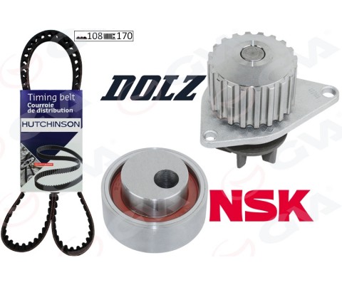 DEVİRDAİMLİ EKSANTRİK GERGİ KİTİ 108x170 P106-206-306-307-405-PARTNER-BERLINGO-XSARA-SAXO 1.4 TU3JP