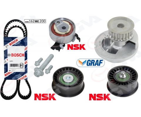 DEVİRDAİMLİ EKSANTRİK GERGİ KİTİ 162x200 ASTRA G 1.4 1.6 16V 98-05 VECTRA C 1.6 CORSA C 1.4 1.6