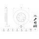 ÖN FREN DİSKİ HAVA KANALLI HYUNDAI i20 1.2L G4LA 15-20 1.4L G4LC 15-18 1.4L D4FC CRDi 15-18 / KIA RIO 1.2L 1.4L G4LA G4LC 17-> 256 ÇAP X 4 BİJON - Adet disk fiyatıdır