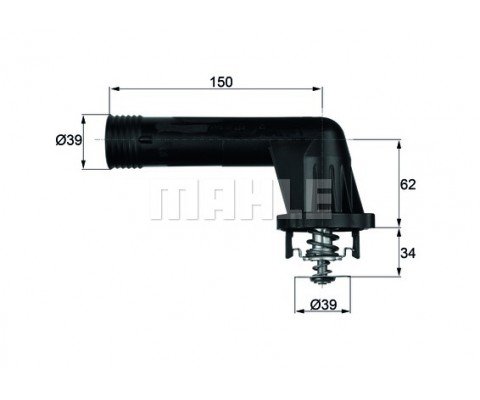 TERMOSTAT 95 C BMW E34 E36 M43