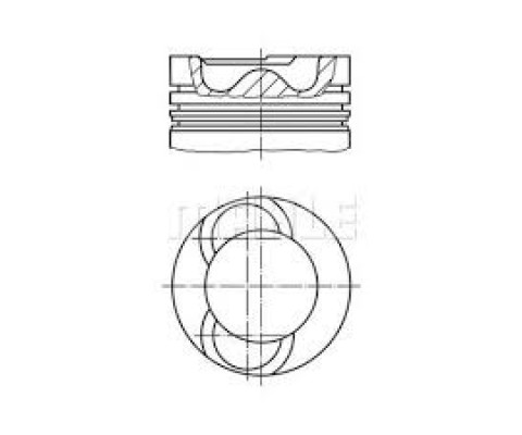 MOTOR PİSTON SEGMAN STD VW LT35 CRAFTER 2.5 163ps BJK-BJJ 81.01