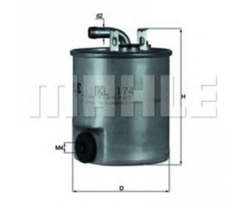 YAKIT FILTRESI MERCEDES OM611 OM668 W168 W414 W638 B901 B904