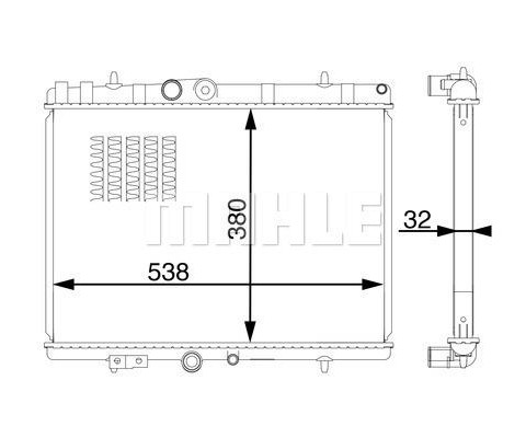SU RADYATÖRÜ PEUGEOT BOXER-CITROEN JUMPER 2.0-2.2 BlueHDI