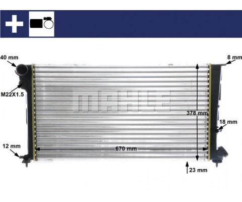 RADYATÖR 306 II-PARTNER-XSARA BERLINGO 1.9D AC MEK 670x377x34