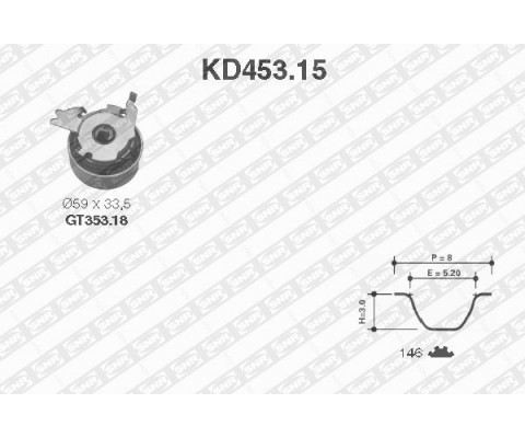 EKSANTRİK GERGİ KİTİ 146x200 VECTRA A-OMEGA A-ASTRA F-CALIBRA-KADETT E 1.8i-2.0i 8V 18SV-C18NZ-20NE