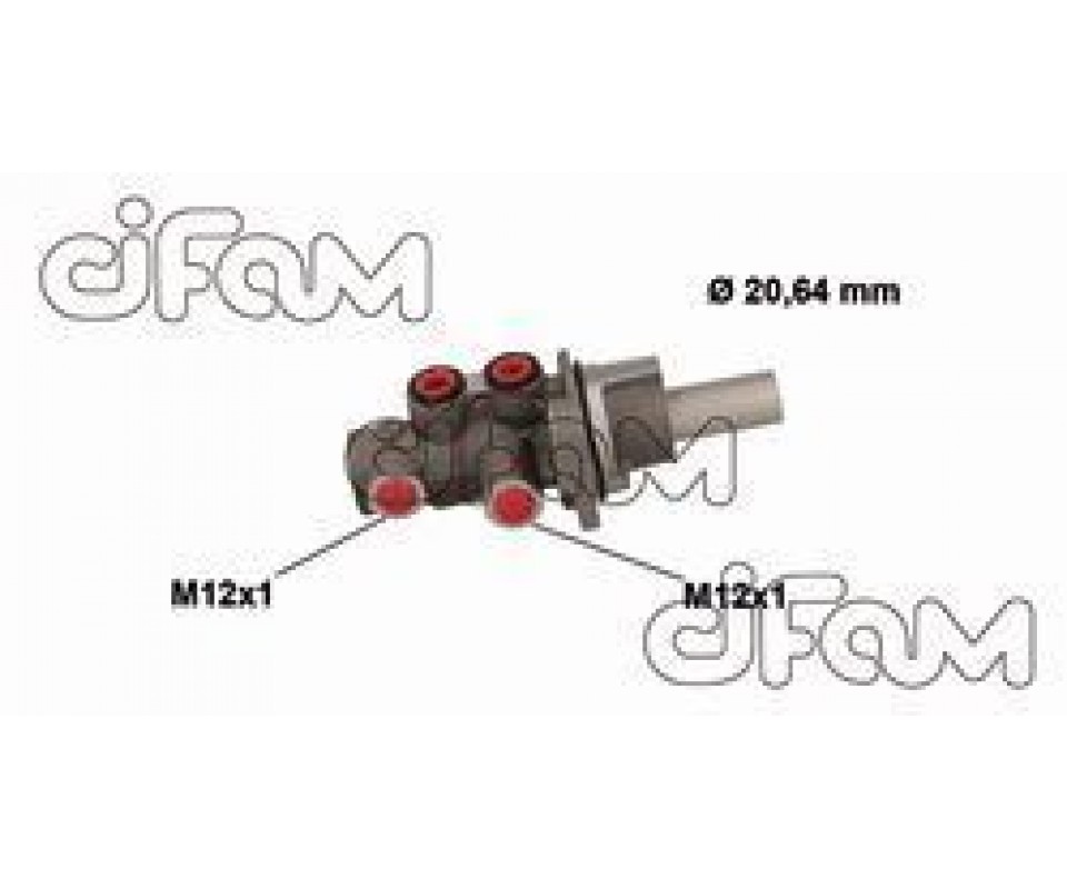 FREN ANA MERKEZ FORD FİESTA-BMAX-COURİER 08> DEPOSUZ 20.64mm