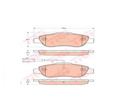 ÖN BALATA DOBLO 1.3-1.6-1.9 JTD 02 FIORINO 1.3-1.4 MTJ 08 FIAT 500 1.4 07