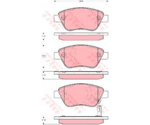 ÖN BALATA CORSA D KÜÇÜK TİP 1.0-1.2-1.3 CDTI-1.4 06 ADAM 14 DOBLO 03 PANDA 04