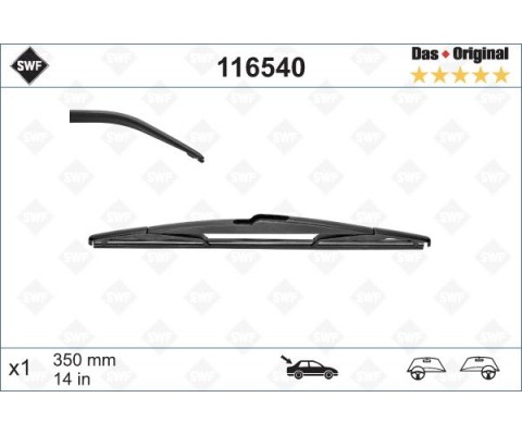 SİLECEK SWF 35cm x1 ARKA C3-C8-SAXO-XSANTIA-P206-P 307-MGN II BERLINGO LOGAN LAGUNA II CLIO