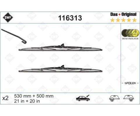 SİLECEK SWF 53 50 X2 ST YT BMW E36 VOLVO S40 95-04 A4 MONDEO 93-00 SAAB 9.3 900