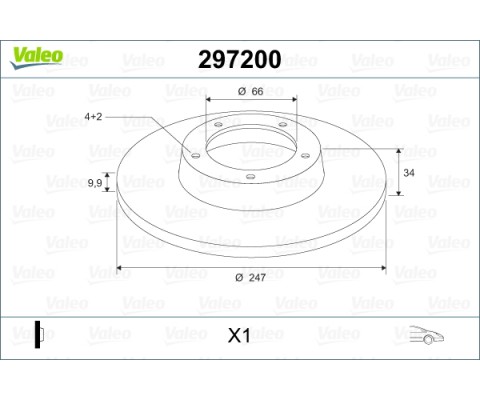 ÖN FREN AYNASI P106 91-05 306 93-01 206 98-00 SAXO 96-04 C15 84-00 ZX 91-97 247.7x9.9x4DL