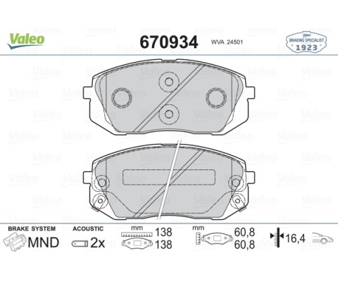ÖN BALATA HYUNDAI İX35 2.0-2.0 CRDİ 10 CARENS III 06 SPORTAGE 06 D4EAD1B MOTOR İÇİN