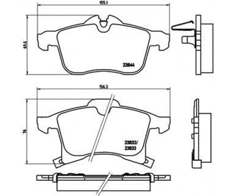 DİSK FREN BALATASI ÖN CHEVROLET GM ASTRA 2.2/2.0D-OPEL ASTRA 1.6/1.8/2.0/2.2/2.0D/2.2D 98