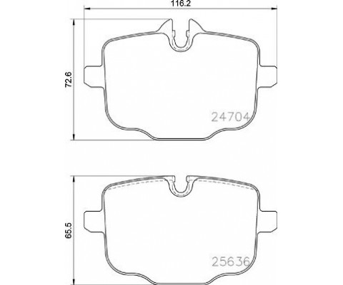 FREN BALATASI ARKA BMW G30 G32 G11 G12 G16 G01 G02 G05 G06 G07 iX I20