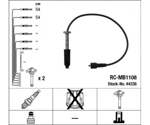 ATESLEME KABLOSU SETI 2 LI MERCEDES M111 W202 S202 C208 A208 W210