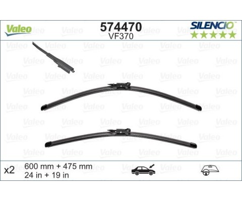 SILECEK SUPURGESI TAKIMI 600mm / 475mm MERCEDES W176 C117 X156 . AUDI A3 . RENAULT KOLEOS . BMW E90 E92 E93 F30 G22 G23 E84