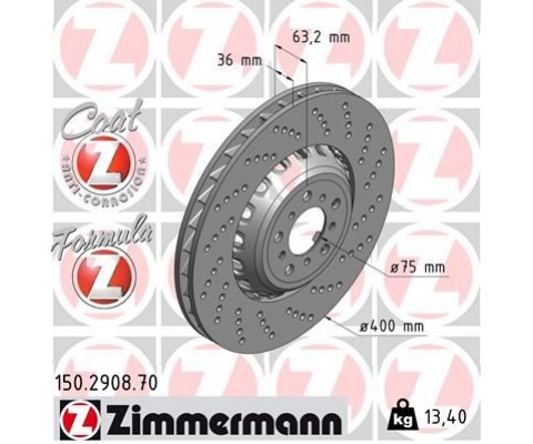 FREN DİSKİ ON SAG BMW M5 F10 M6 F12 F13 F06 HAVALI DELIKLI CIFT PARCALI