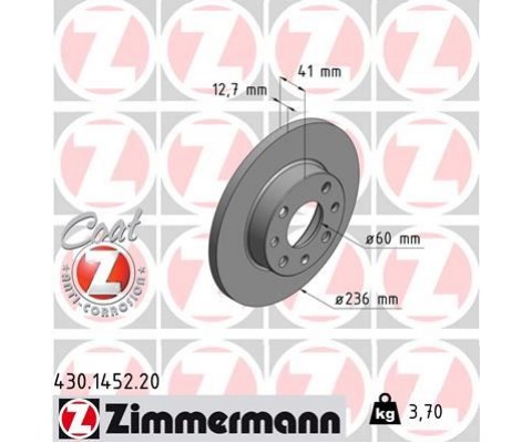 ÖN FREN AYNASI CORSA B-ASTRA F-VECTRA A-ASCONA C-COMBO B 94-01 236x13x4DL DOLU