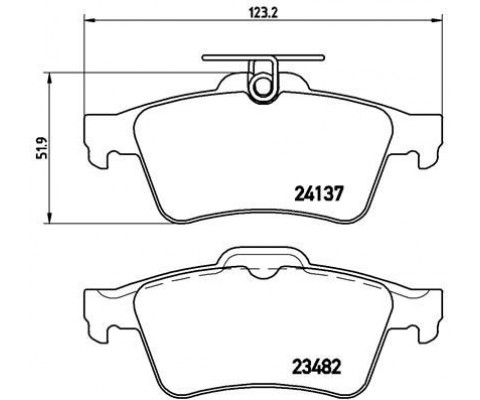 ARKA BALATA FOCUS II CMAX 03 CONNECT 02 LAGUNA III 07 OPEL VECTRA C 02 SIGNUM 03 CITROEN C5 08 PEUGEOT P508 10 18 1647875980-4254.A8