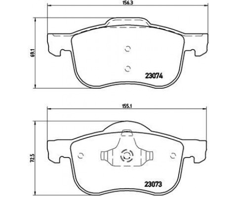 ÖN BALATA VOLVO S60 00-10 S80 98-06 V70 97-07 XC70 00-07 S70 97-00
