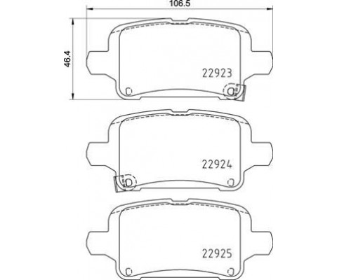 ARKA FREN BALATASI OPEL INSIGNIA B 17 16