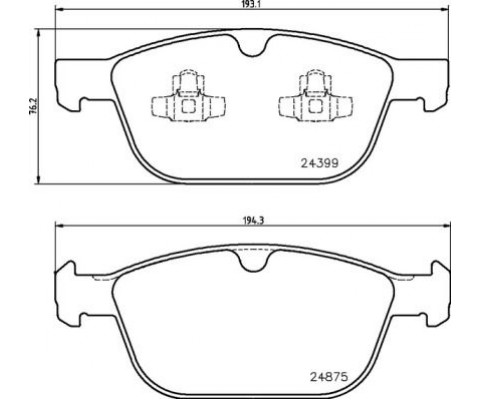 ON FREN BALATASI VOLVO S60 00 S70 97 00 S80 98 V70 97 07 V70 01 07 XC70 00 XC90 02 12 16 JANT