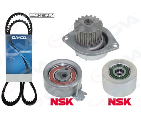 DEVİRDAİMLİ EKSANTRİK GERGİ KİTİ 134x254 P206-307-PARTNER-BERLINGO-C3-XSARA 1.6 16V NFU TU5JP4