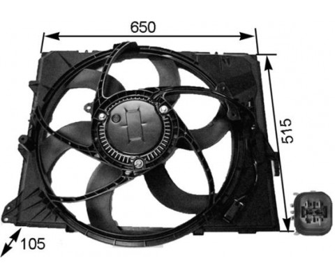 FAN MOTORU BMW E87 E90 N43 N45 N46