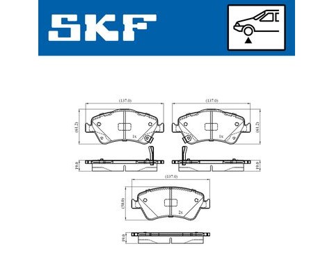 ÖN FREN BALATA TOYOTA AURIS. COROLLA 1.4L 1NDTV NDE150 D-4D dizel 07-