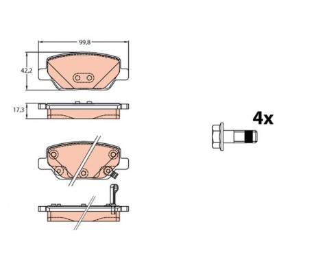 ARKA BALATA FIAT EGEA 1.3-1.4-1.6-1.6D