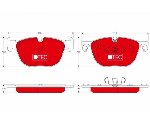 ÖN BALATA DTEC BMW X5 E70 . X5 F15. F85 . X6 E71. E72 . X6 F16. F86 2008-2016