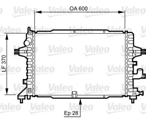 RADYATÖR ASTRA H 1.3-1.7-1.9 CDTİ 04 ZAFIRA 1.7-1.9 CDTI 05 AC KLİMASIZ-KLİMALI MEK 599x368x26