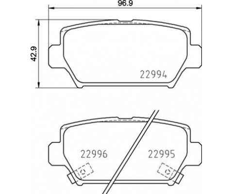 DİSK FREN BALATASI ARKA MITSUBISHI ECLİPSE CROSS 1.5 10/17